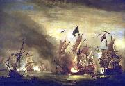 Willem Van de Velde The Younger Royal James  at the Battle of Solebay USA oil painting artist